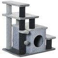 Adjustable Pet Stairs with Cat House